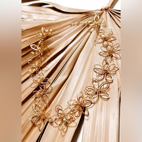 bohemian flower necklace A296 - Picture 2 of 2